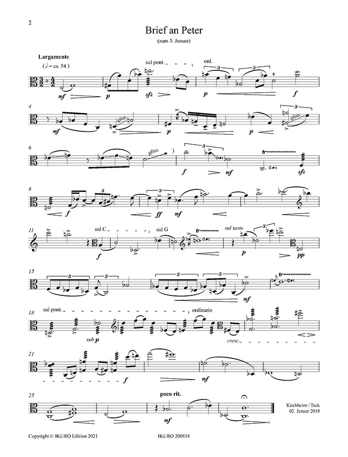 X.P. Thoma: Briefe an... Beispiel 01