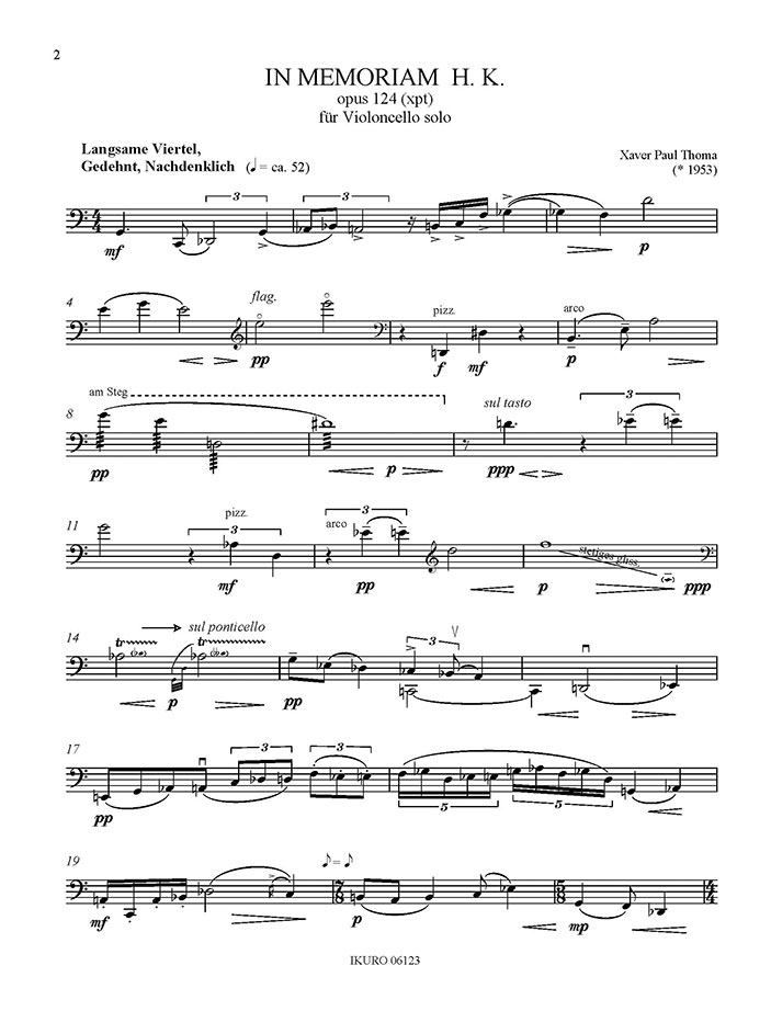 X. P. Thoma: In memoriam HK Opus 124 (xpt) Beispiel 01