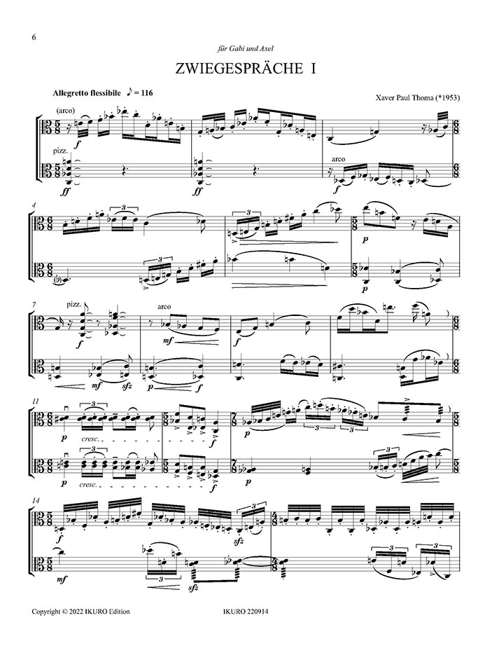 X.P. Thoma: Drei Duette für zwei Bratschen op 185 xpt Beispiel 02