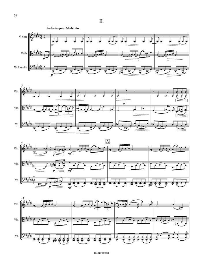 H. E. Erwin Walther: Streichtrio in E (1945/46) Beispiel 02