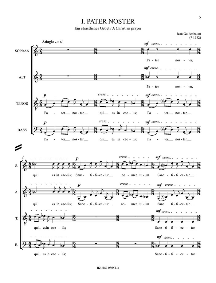 Jean Goldenbaum: Ökumenische Suite (2008) Beispiel 01