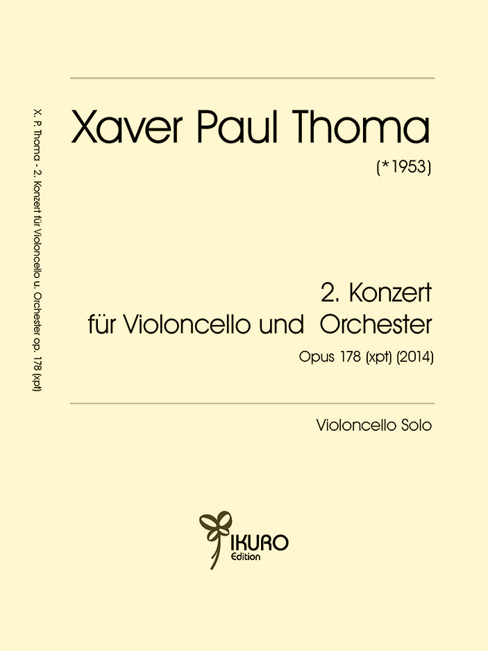 Xaver Paul Thoma: 2. Konzert für Violoncello und Orchester op. 178 (xpt) Violoncello Solo