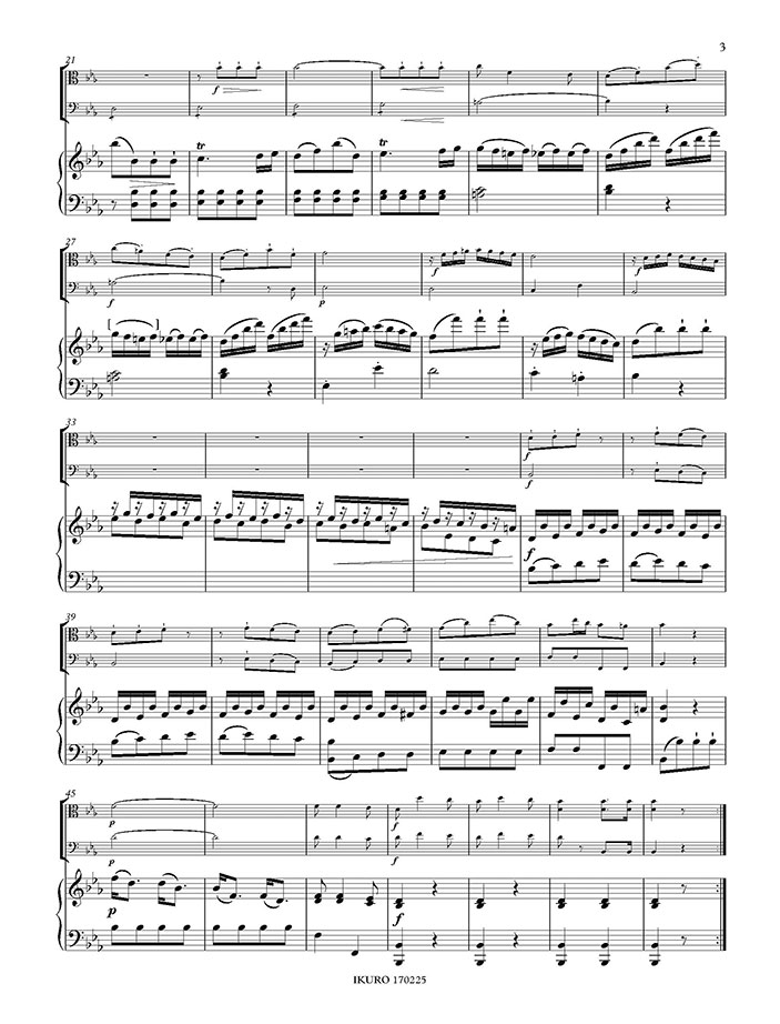 Johann August Just: Trio Es-Dur für Klavier, Viola und Violoncello Beispiel 02