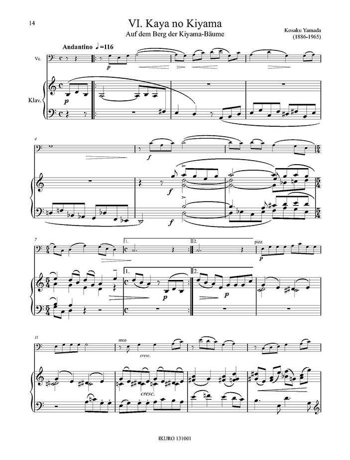 Karl M. Komma: Neun Japanische Lieder Beispiel 02