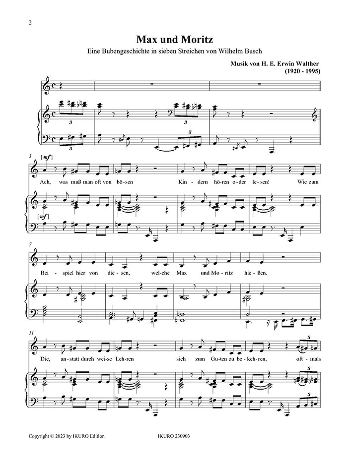 H. E. Erwin Walther: Max und Moritz Beispiel 01