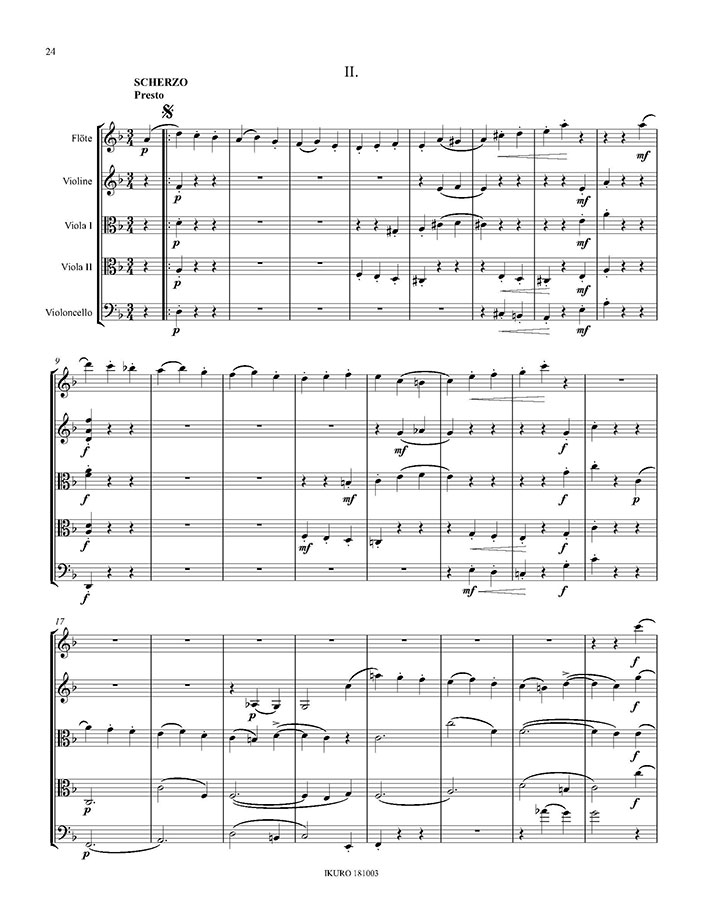 Bernhard Molique: Quintett für Flöte, Violine, 2 Violen, Violoncello Op. 35 Beispiel 02