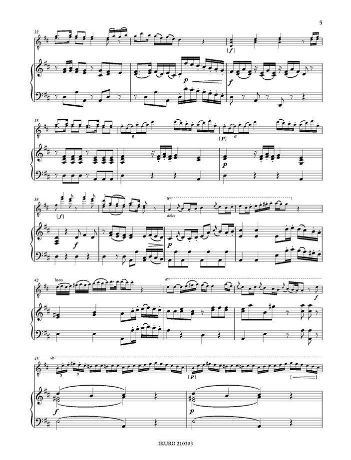 Johannes M. Sperger: Konzert Nr. 8 in D (T8) für Kontrabass und Orchester | Klavierauszug Beispiel 02