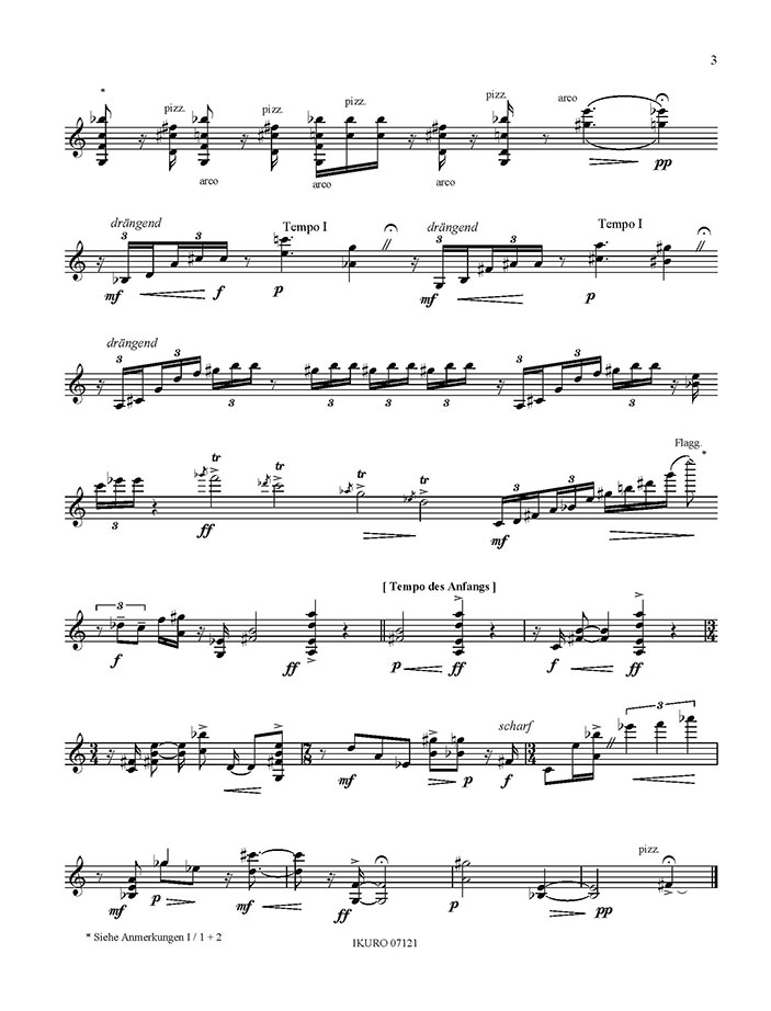 H. E. Erwin Walther: Vier Solostücke für Violine Beispiel 02